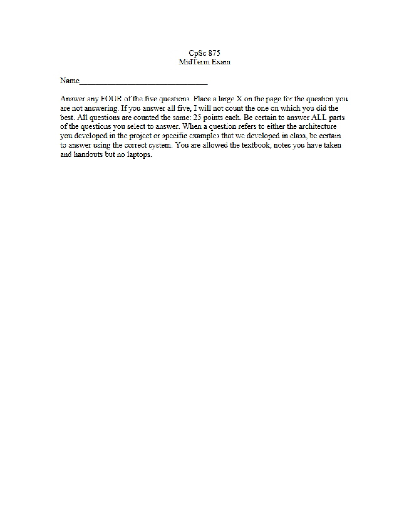 Assessment Mid-Term