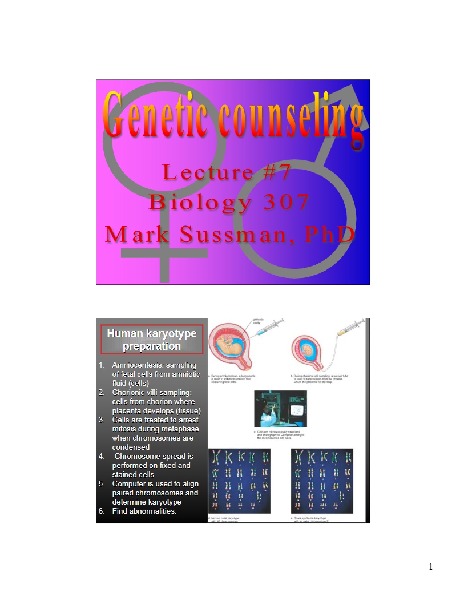 Counseling for Genetics