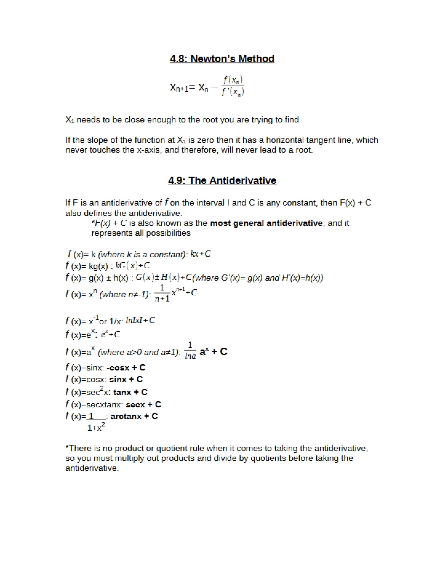 Method of Newton