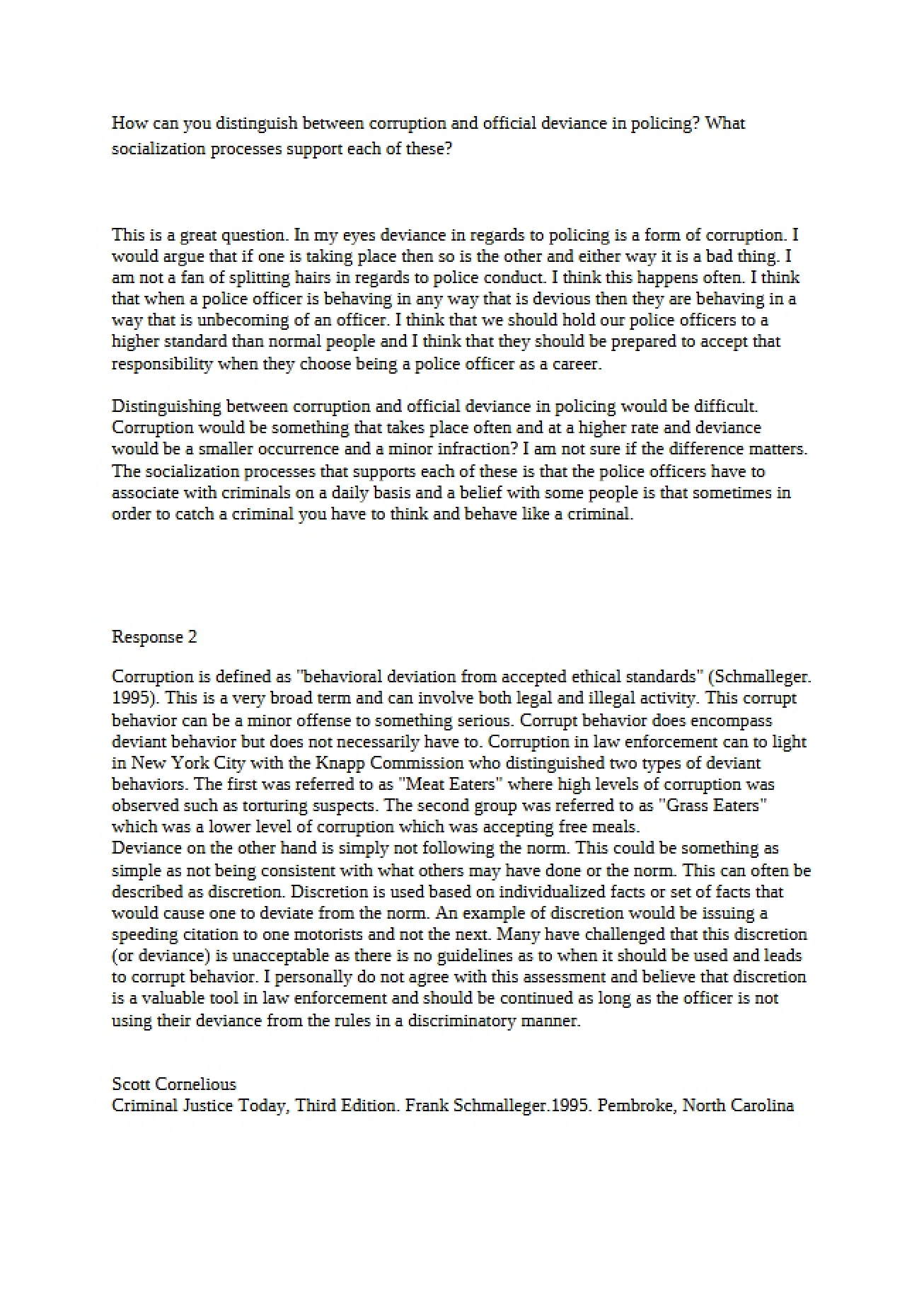 Written Analysis