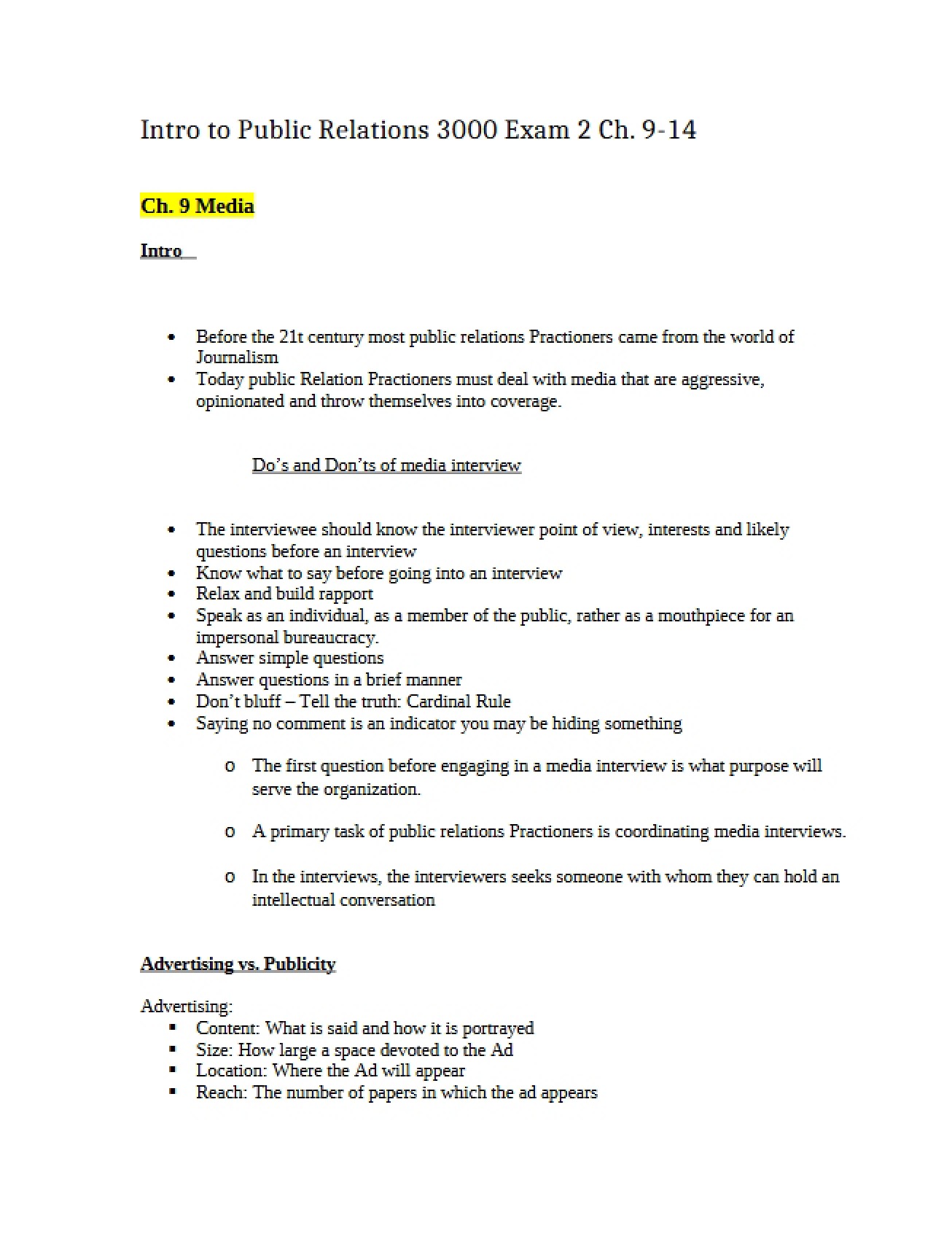 Media Chapter 9