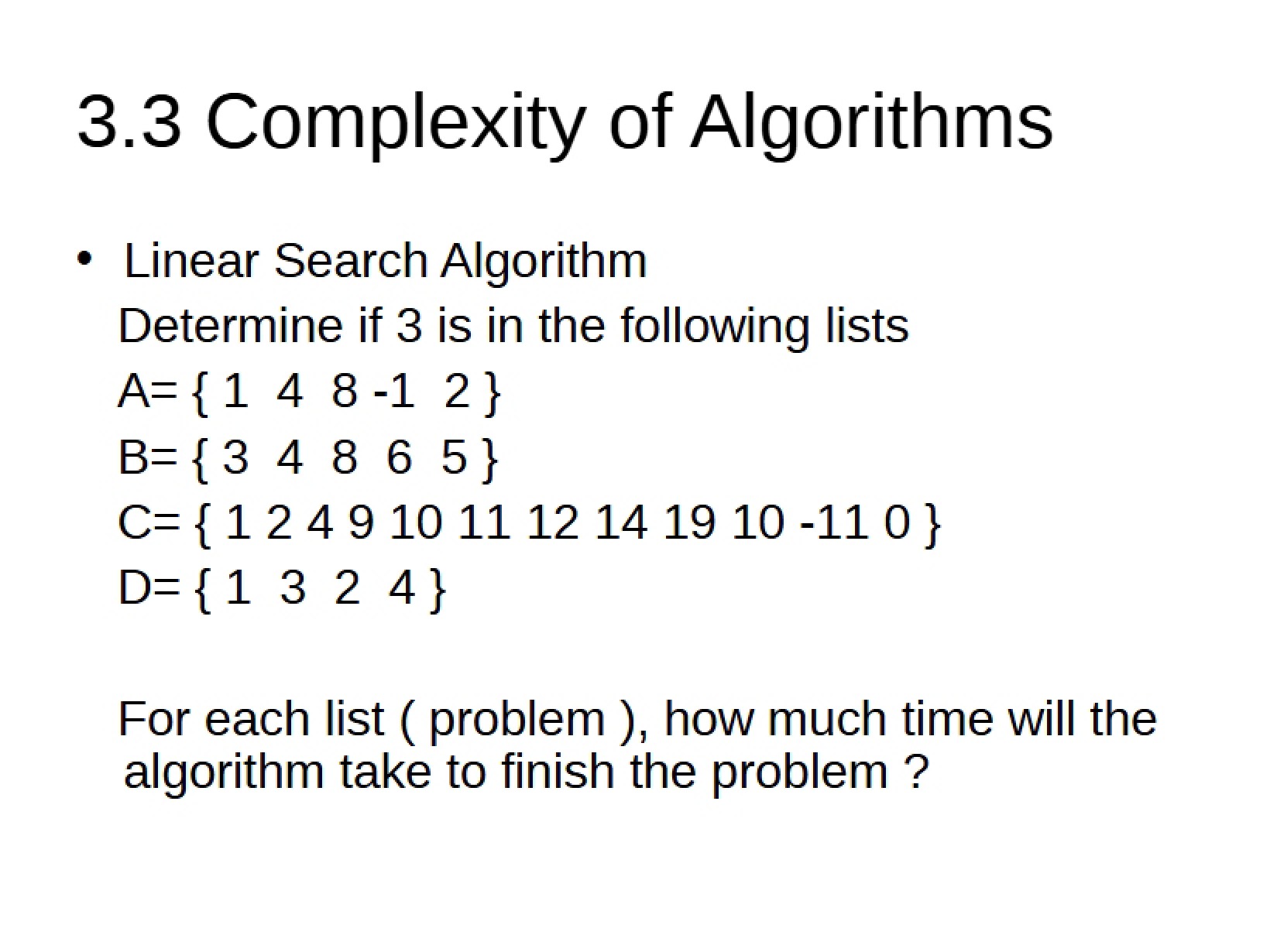 Analyzing Algorithm Complexity