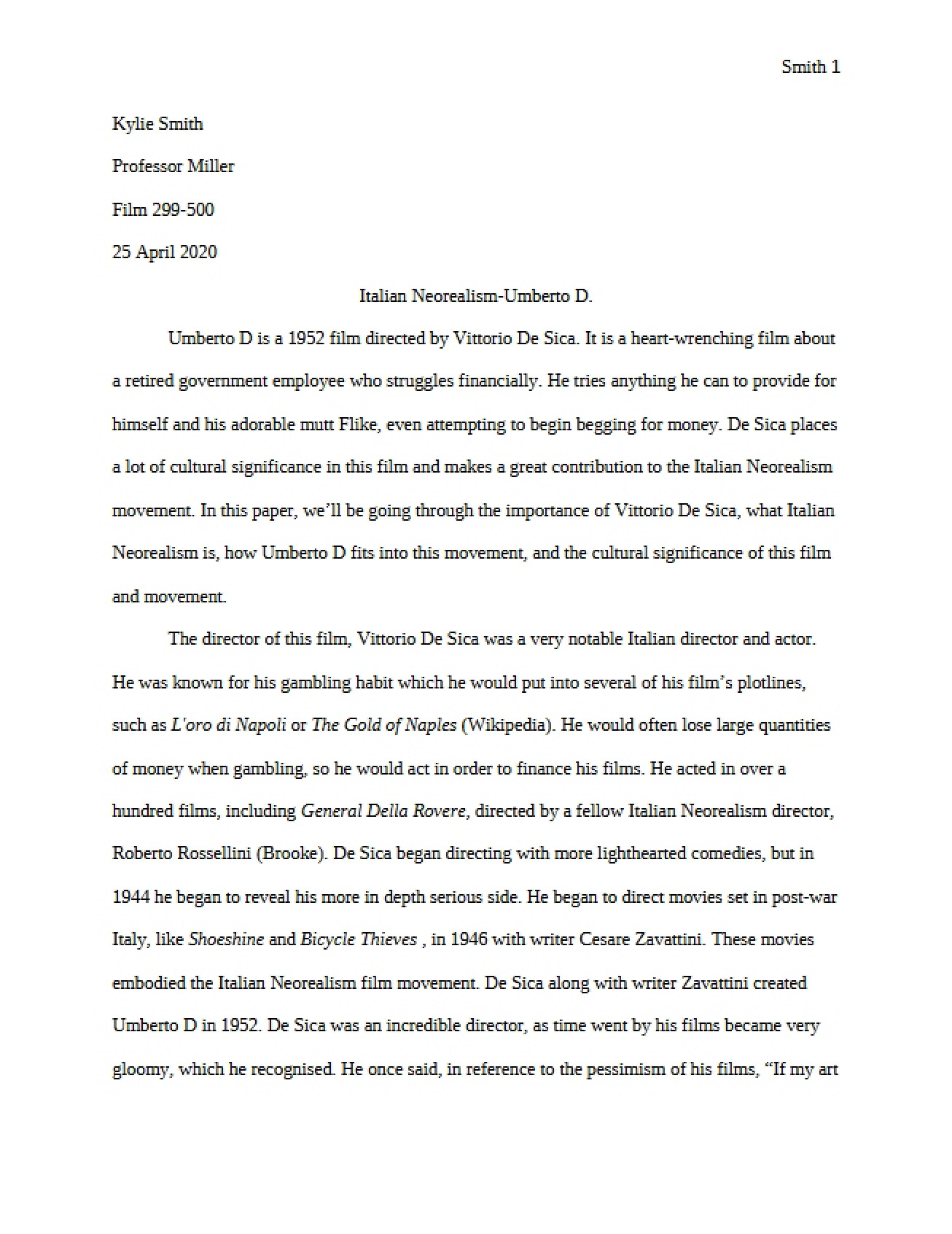 Lecture Notes for the Fifth Lecture from Fall 2009