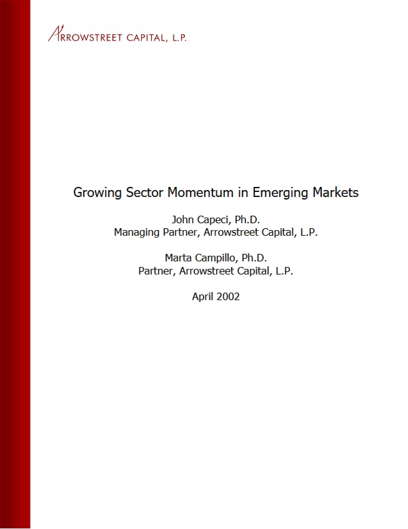 Growing Sector Momentum in Emerging Markets