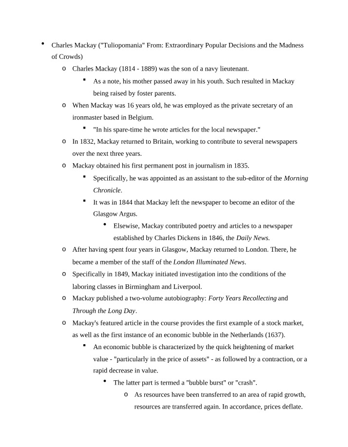 Lecture Notes for Week 7