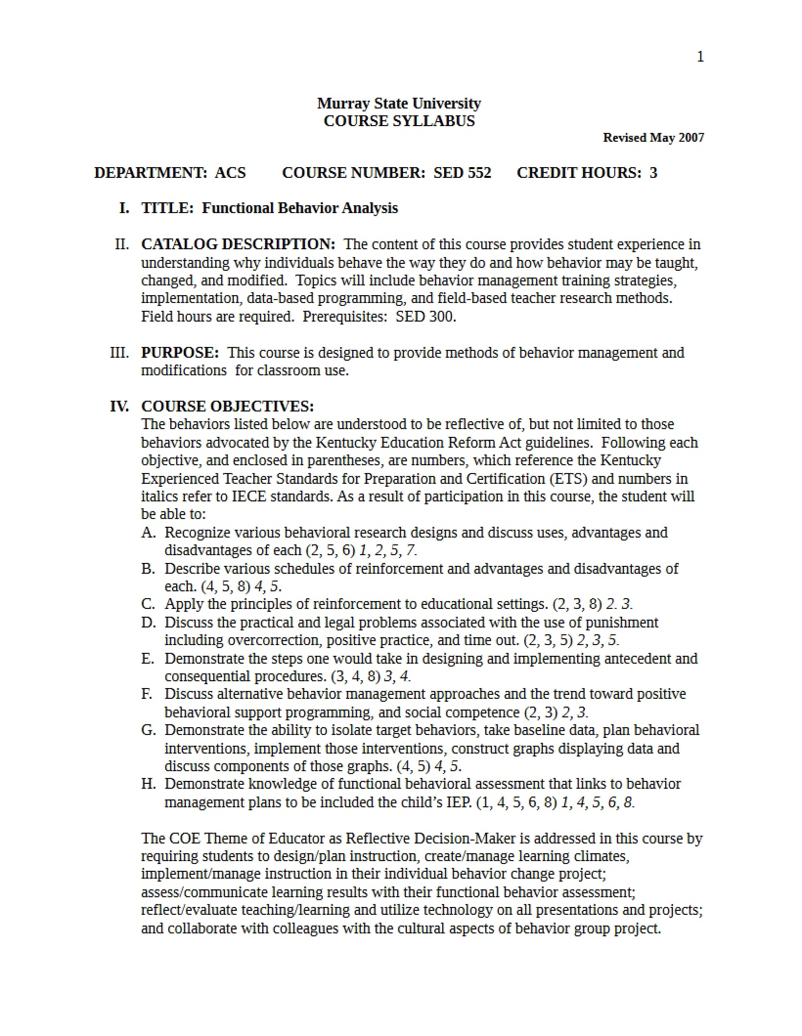 Syllabus