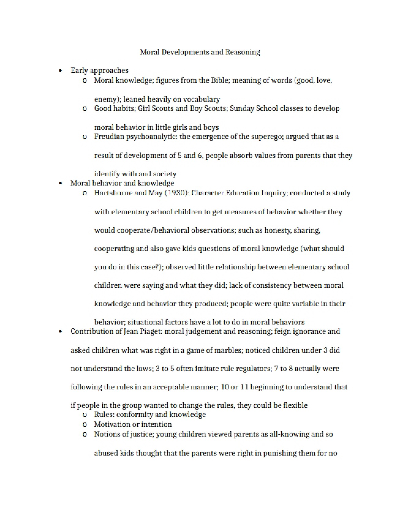 Notes from March 7th