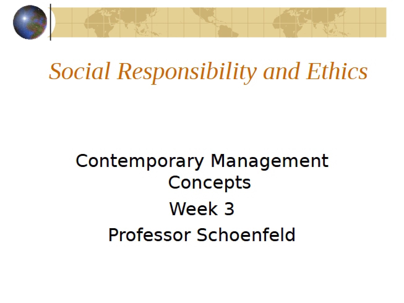 Management Concepts Contemporary