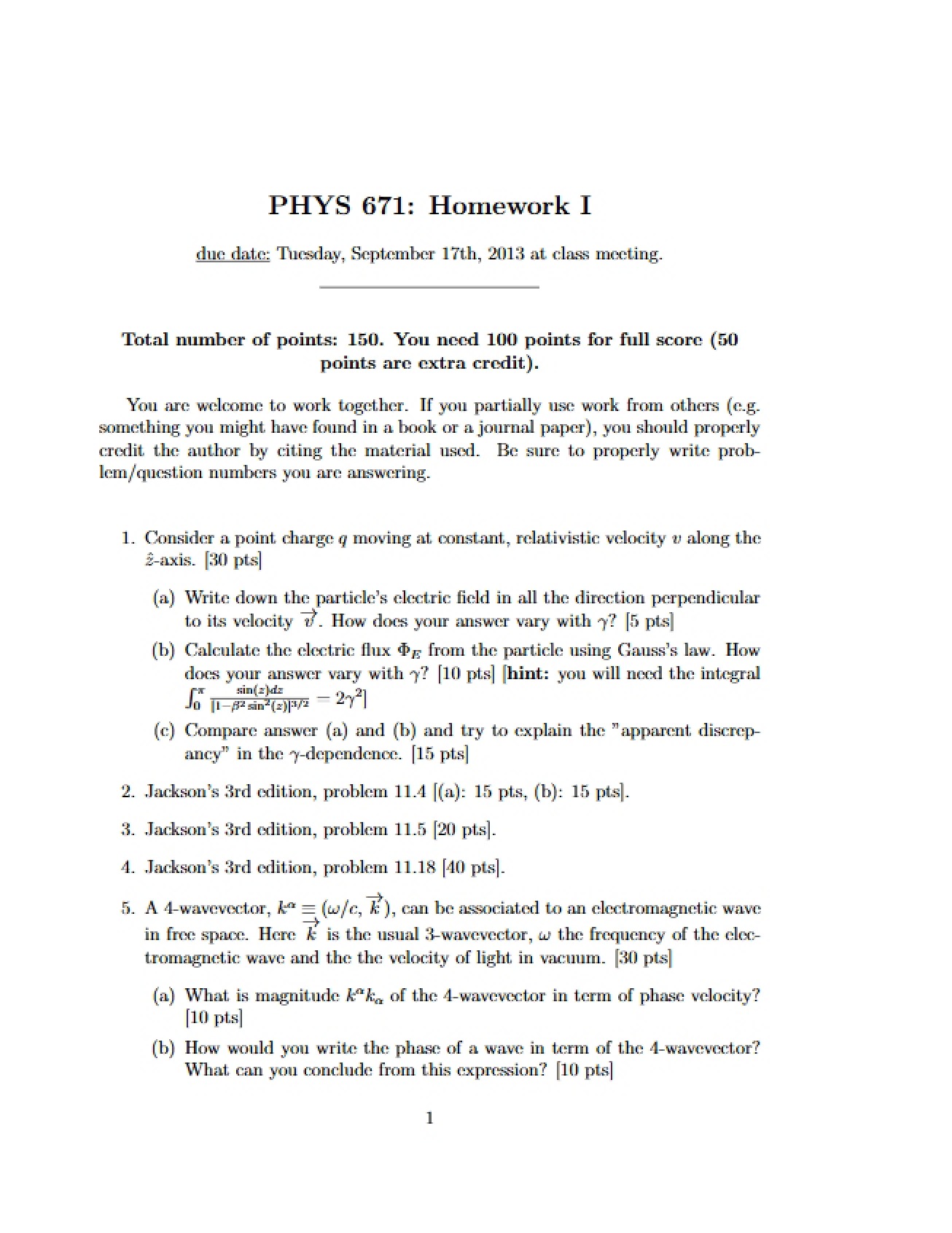 Electromagnetic Theory Homework