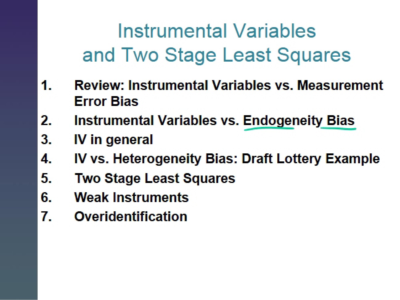 2SLS and Instrumental Variables in Econometrics