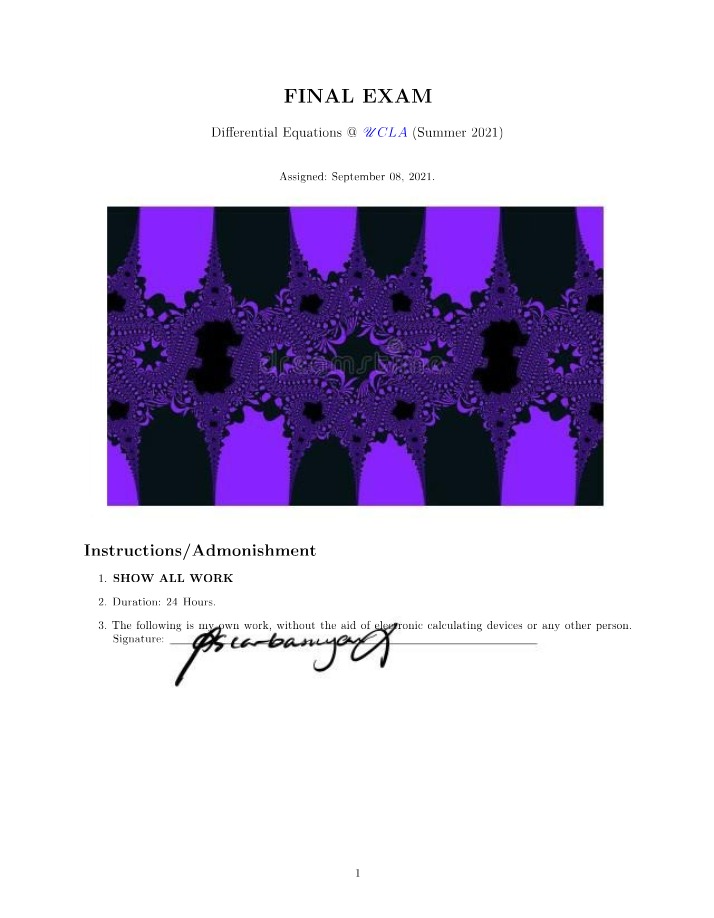MATH33B - Final Exam