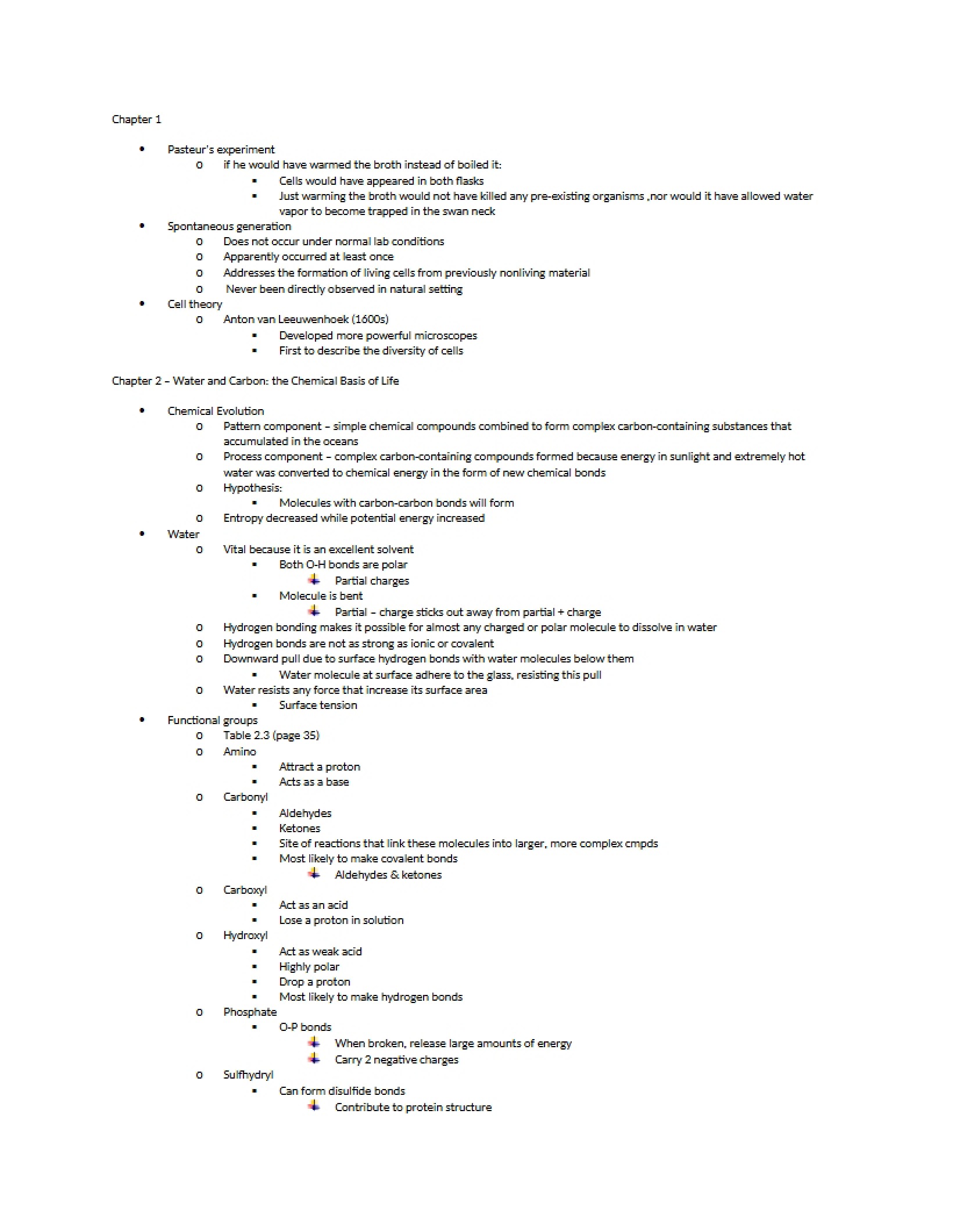 Foundations of Biology Chapter 1