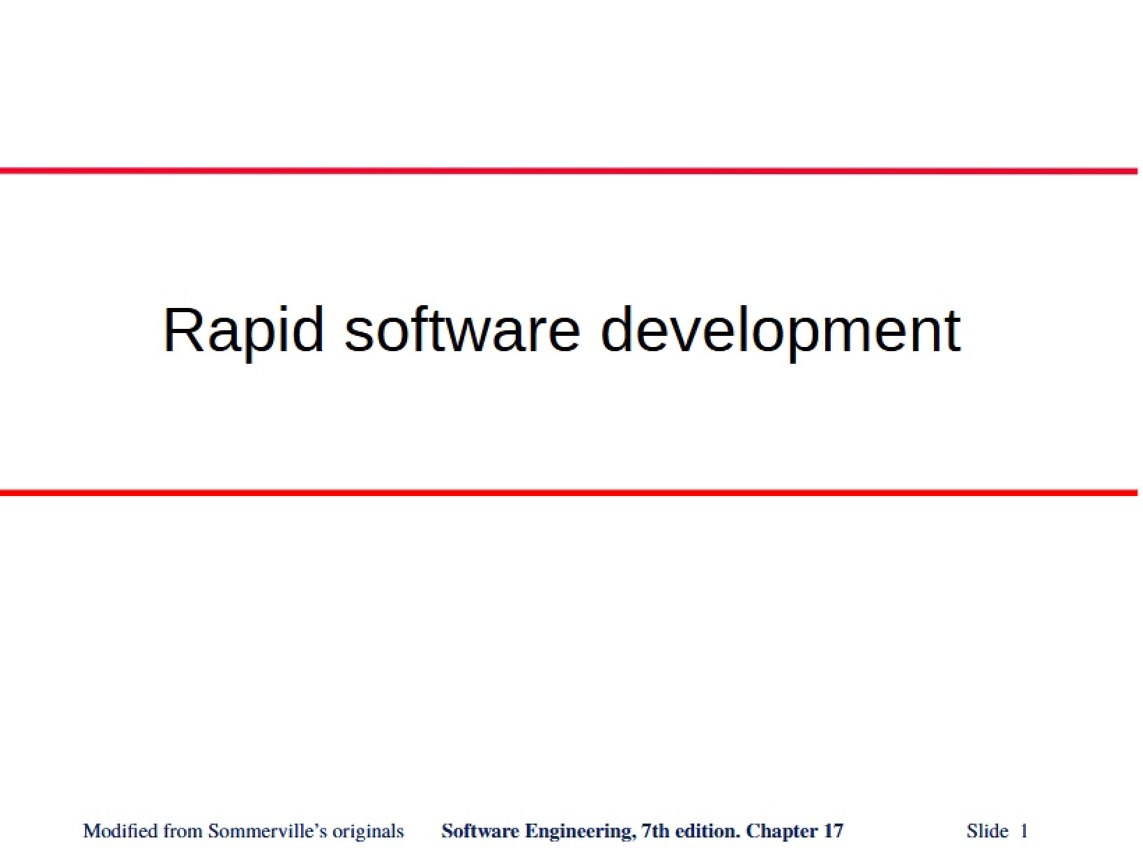 Software Development Rapid