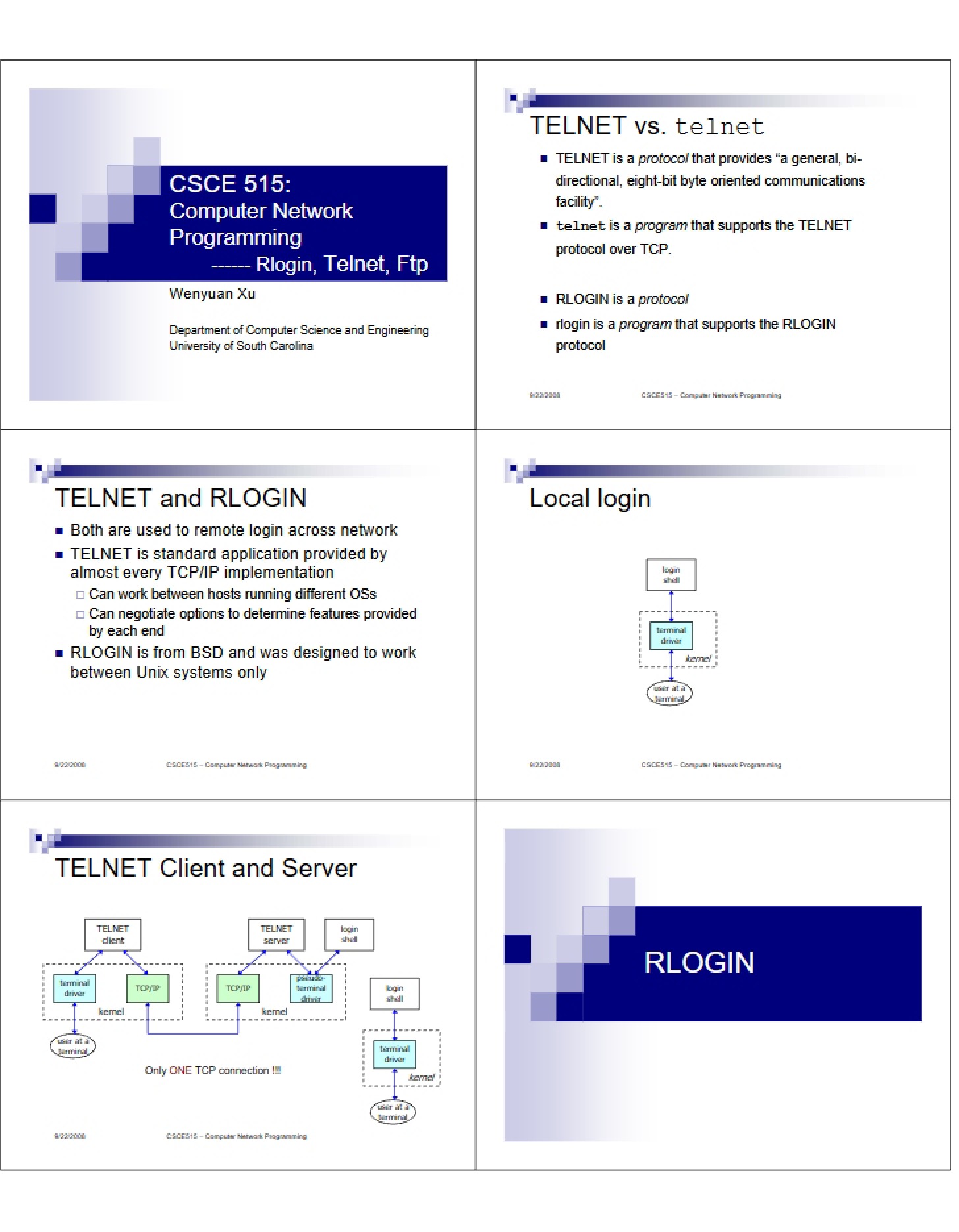 Lecture Notes for CSCE 515
