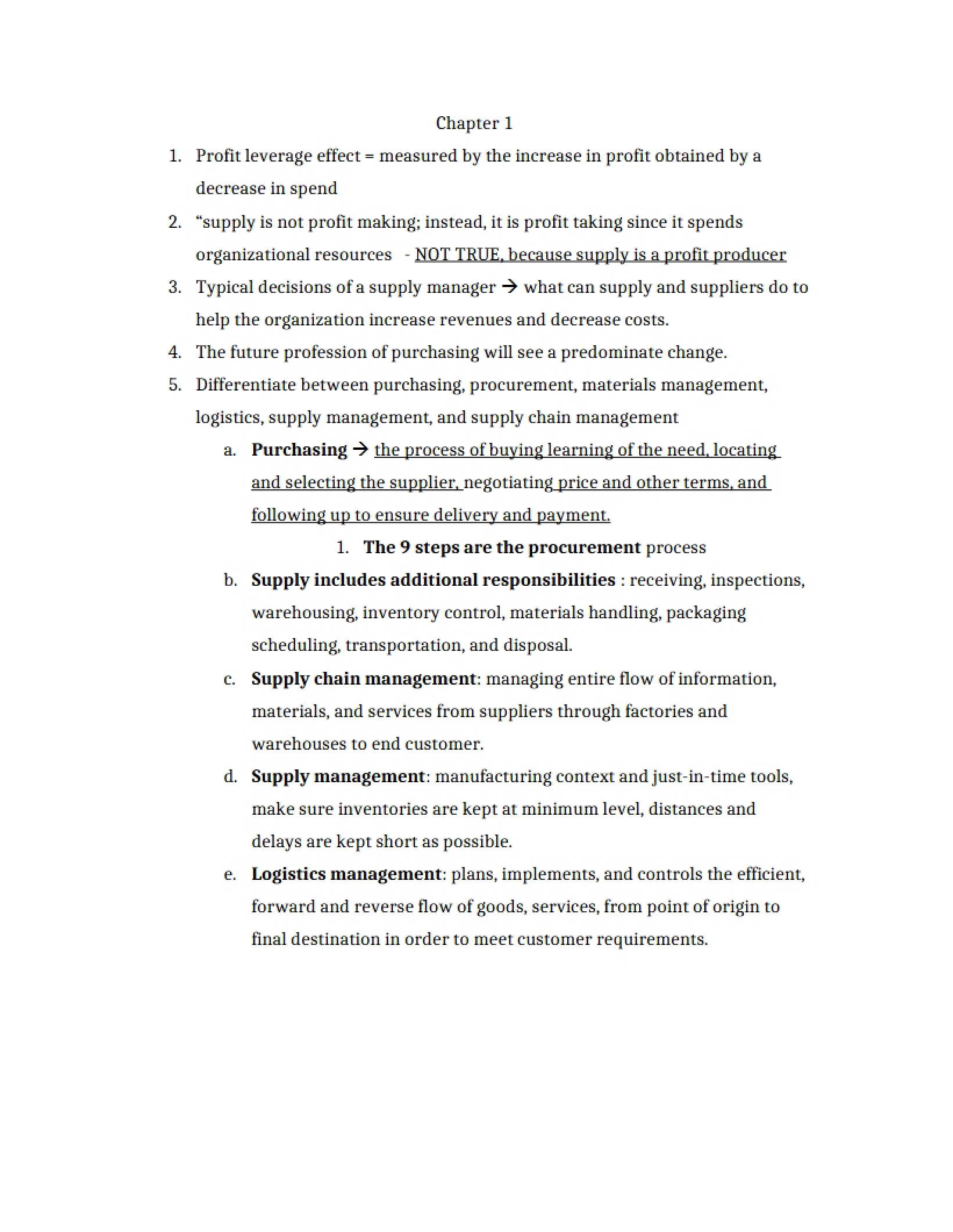 Chapter 1 Management