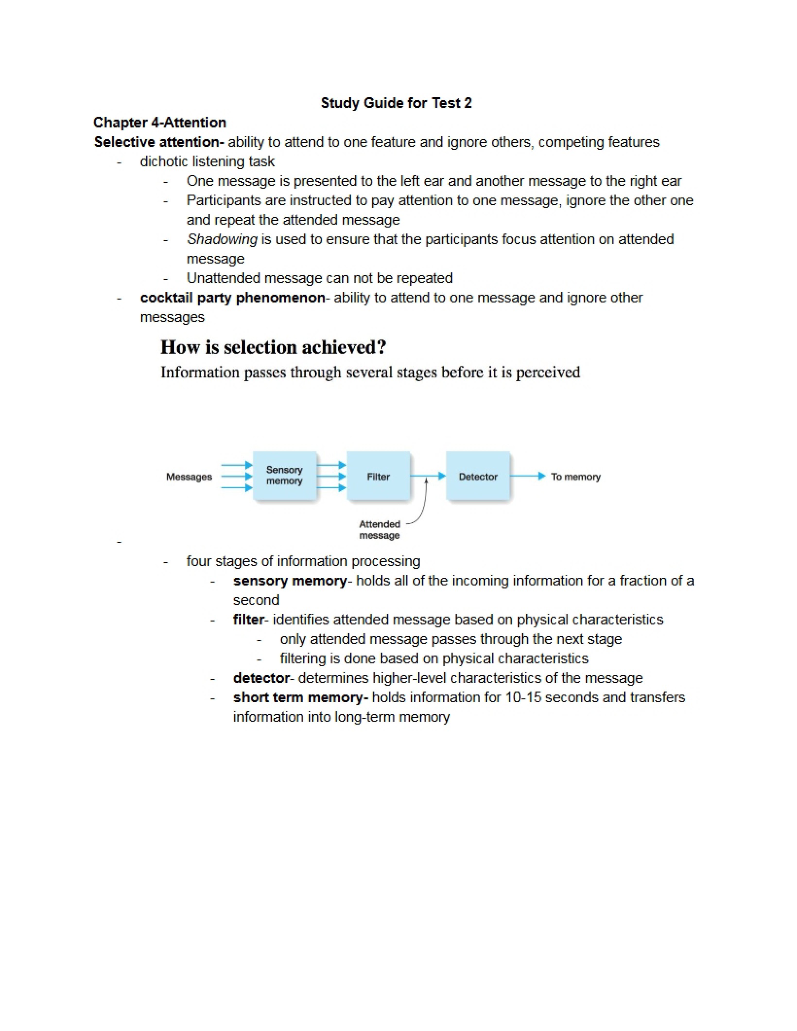 Second Test Study Guide