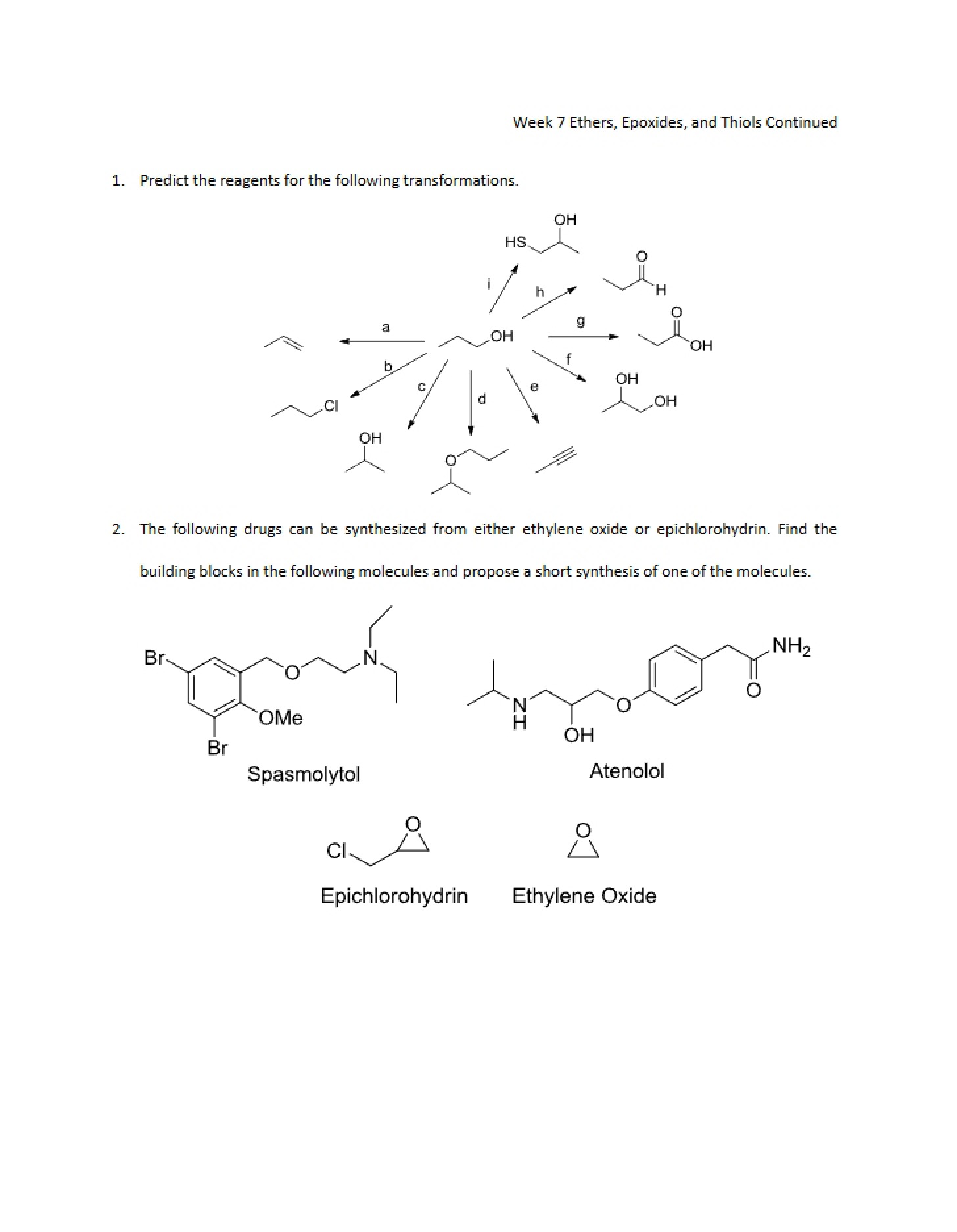 Chemical Reactions - Organic Chemistry II- Reactivity, Synthesis, and Spectroscopy