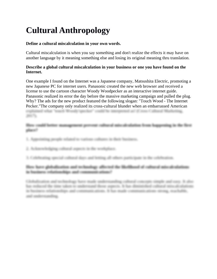 Preventing Cultural Miscalculations in Business Strategies