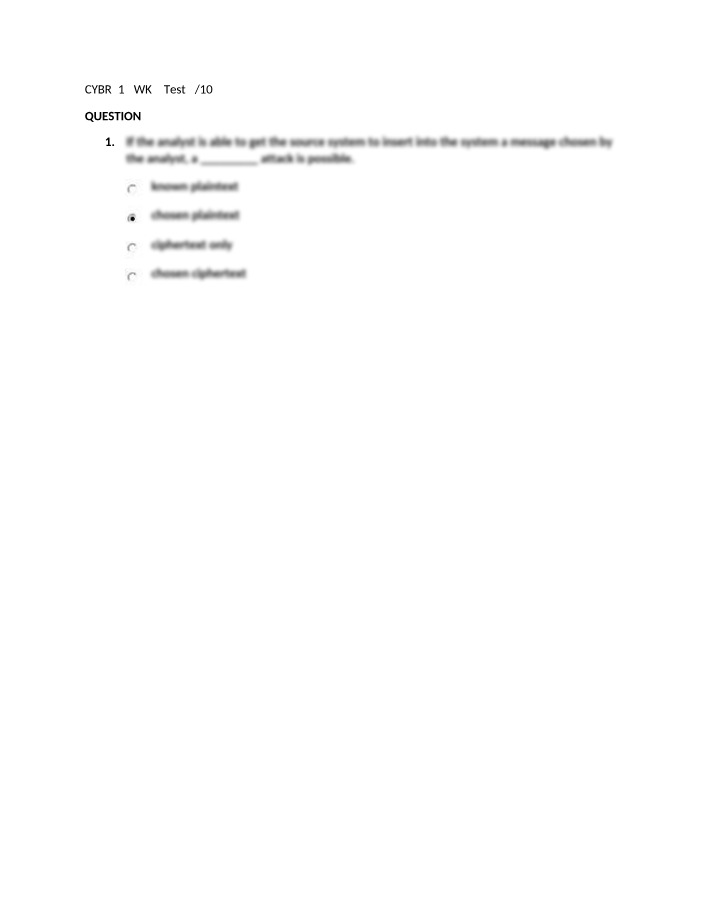 Test 4 - CYBR515 Week 9
