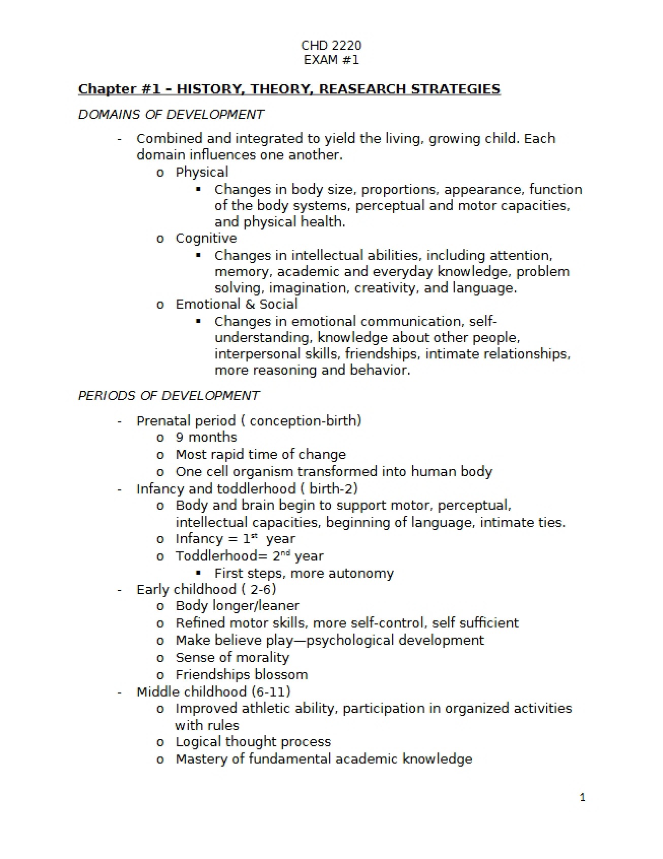 Research Strategies and History Theory Chapter One