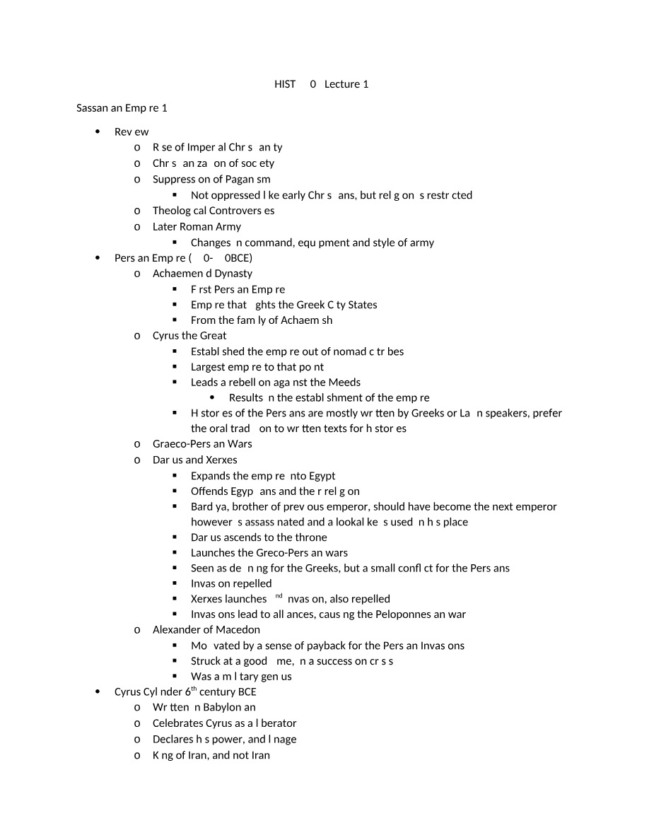 Lecture 14 - HIST 2905