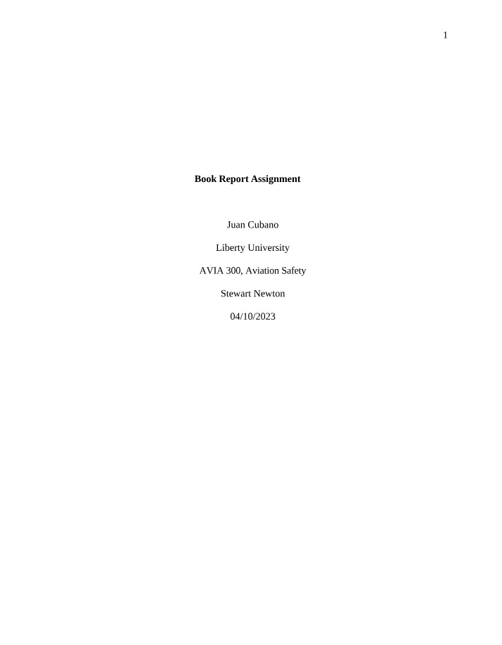 Book Report on Fatigue Risk Management