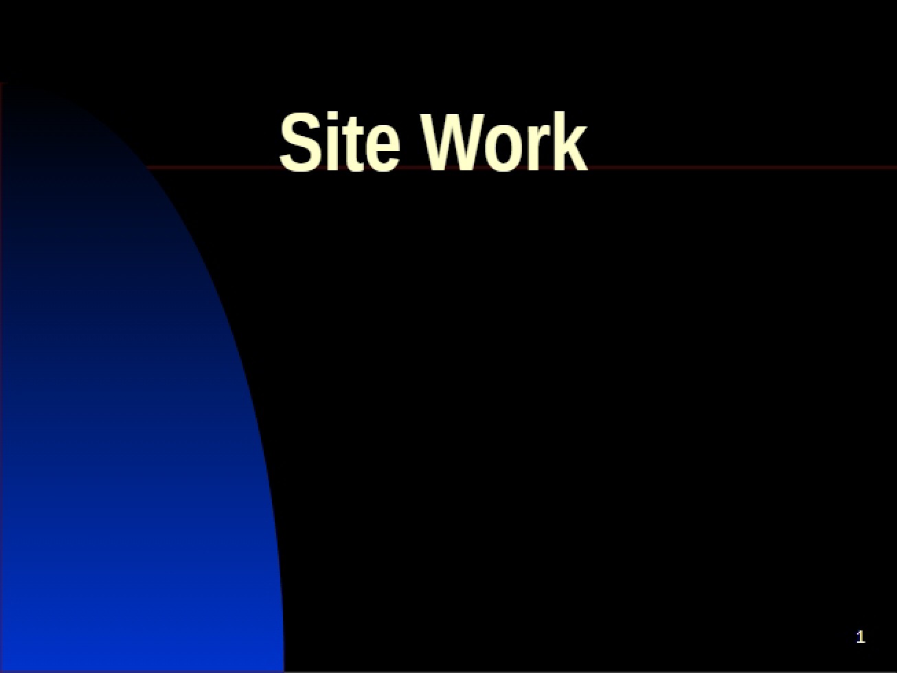 Process of Site Work in Construction