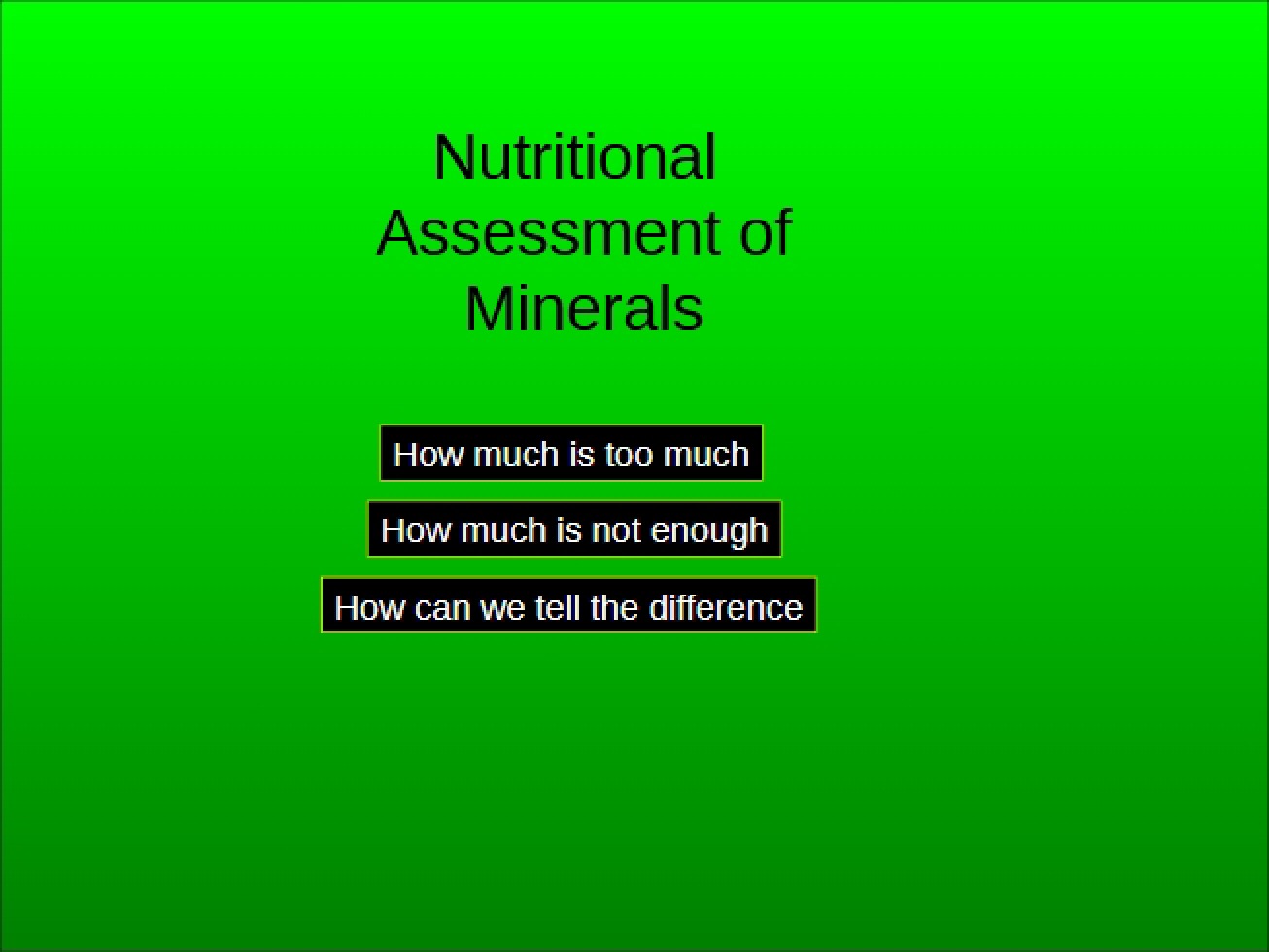 Lecture 10 Nutritional Assessment