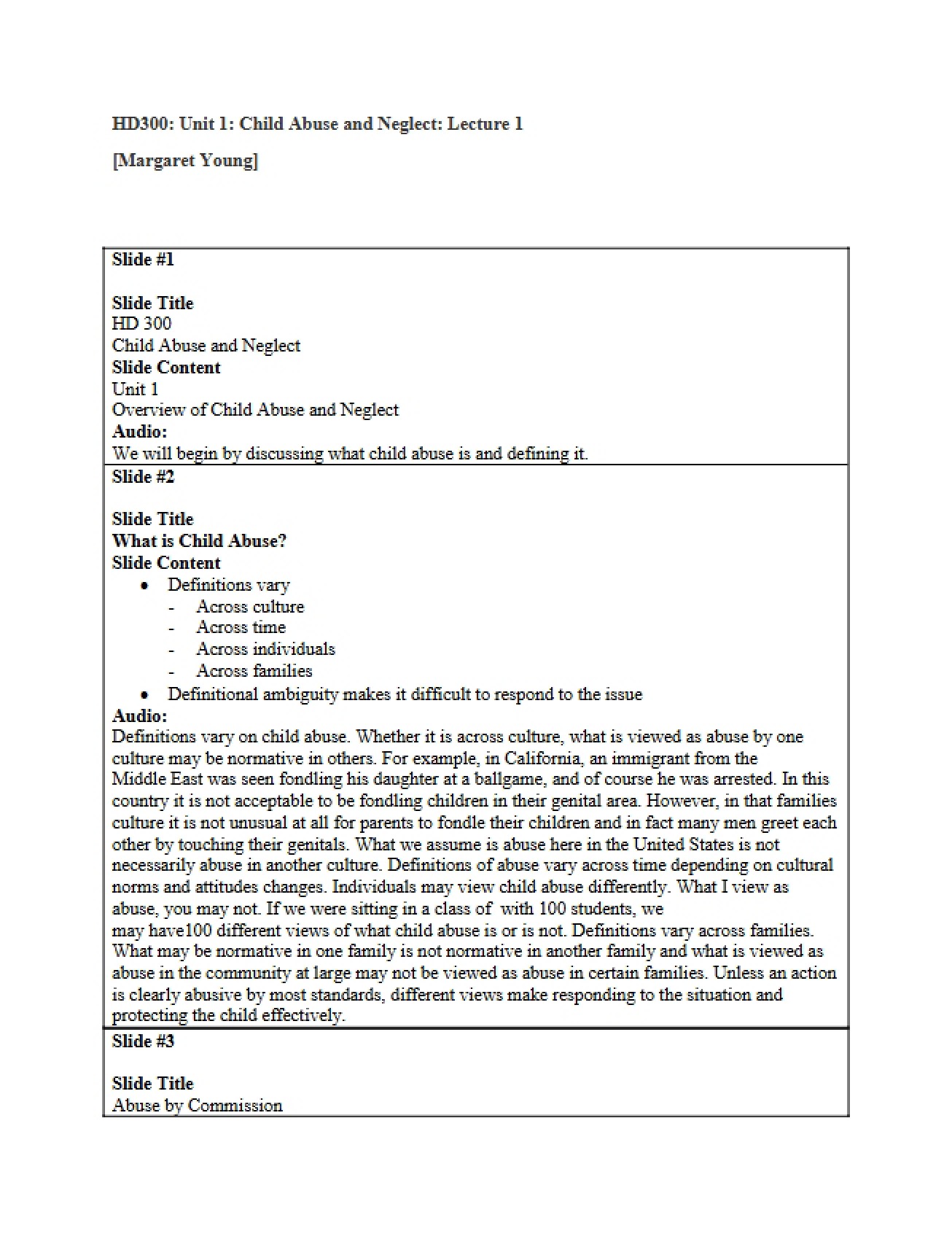 Lecture 1 Unit 1