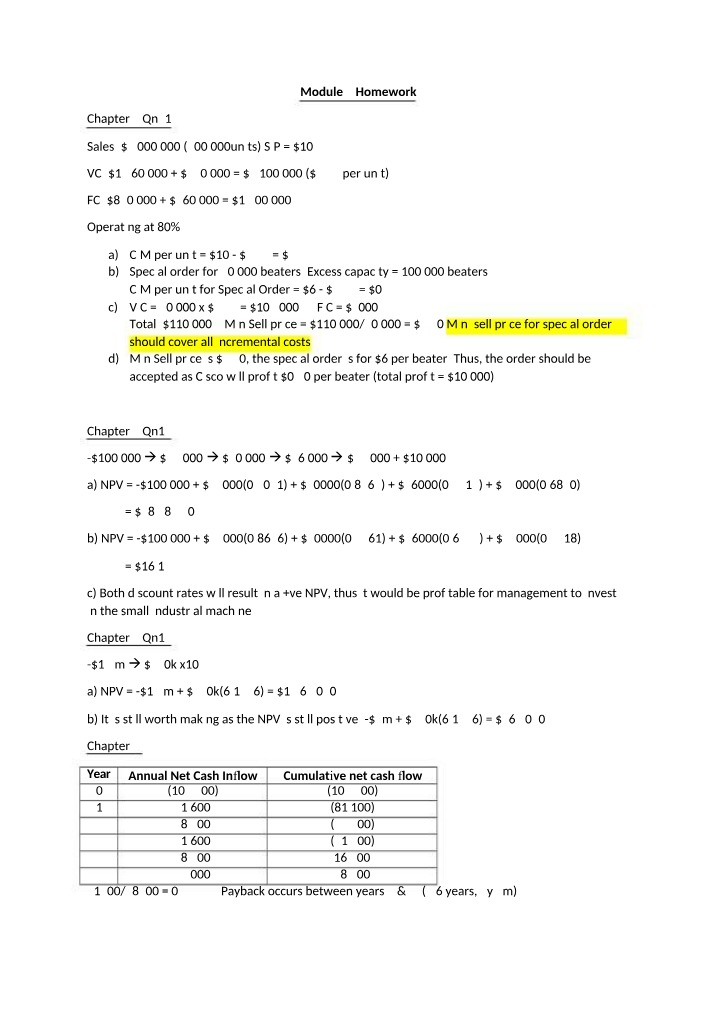 Accounting Homework for Module 2