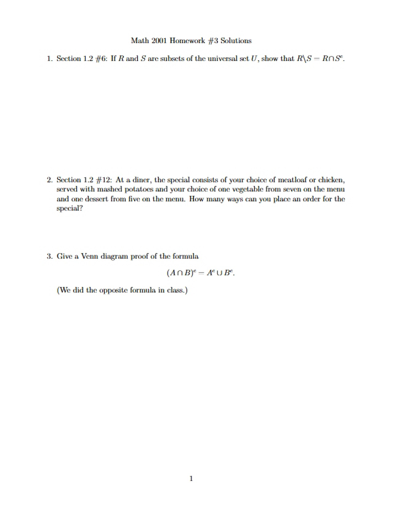 Homework 3 Questions