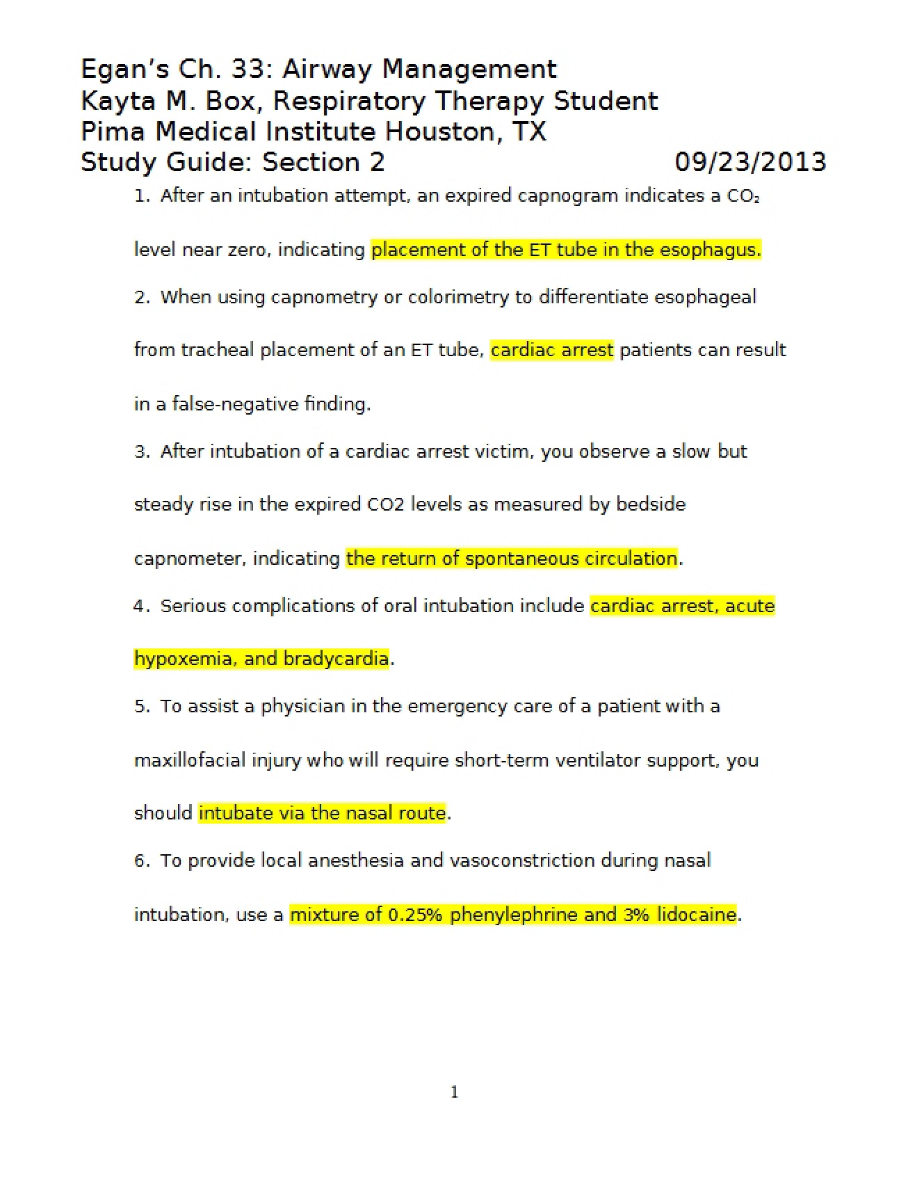 Introduction to the Principles of Airway Management