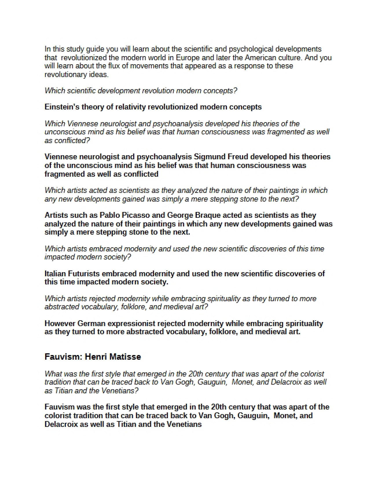 Comprehensive Study Guide