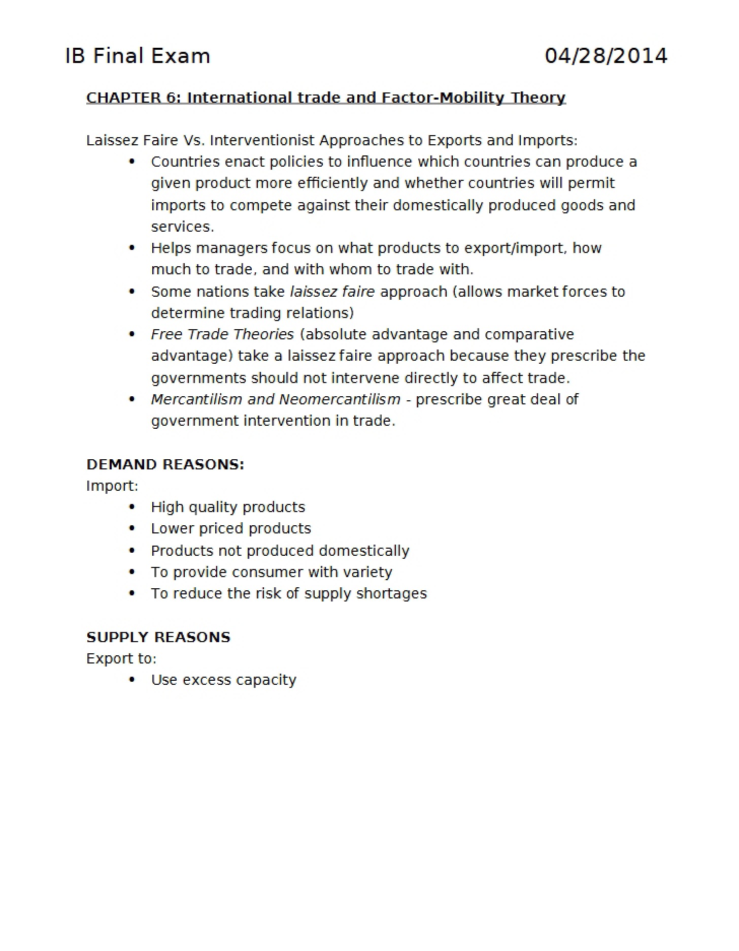 Final Assessment
