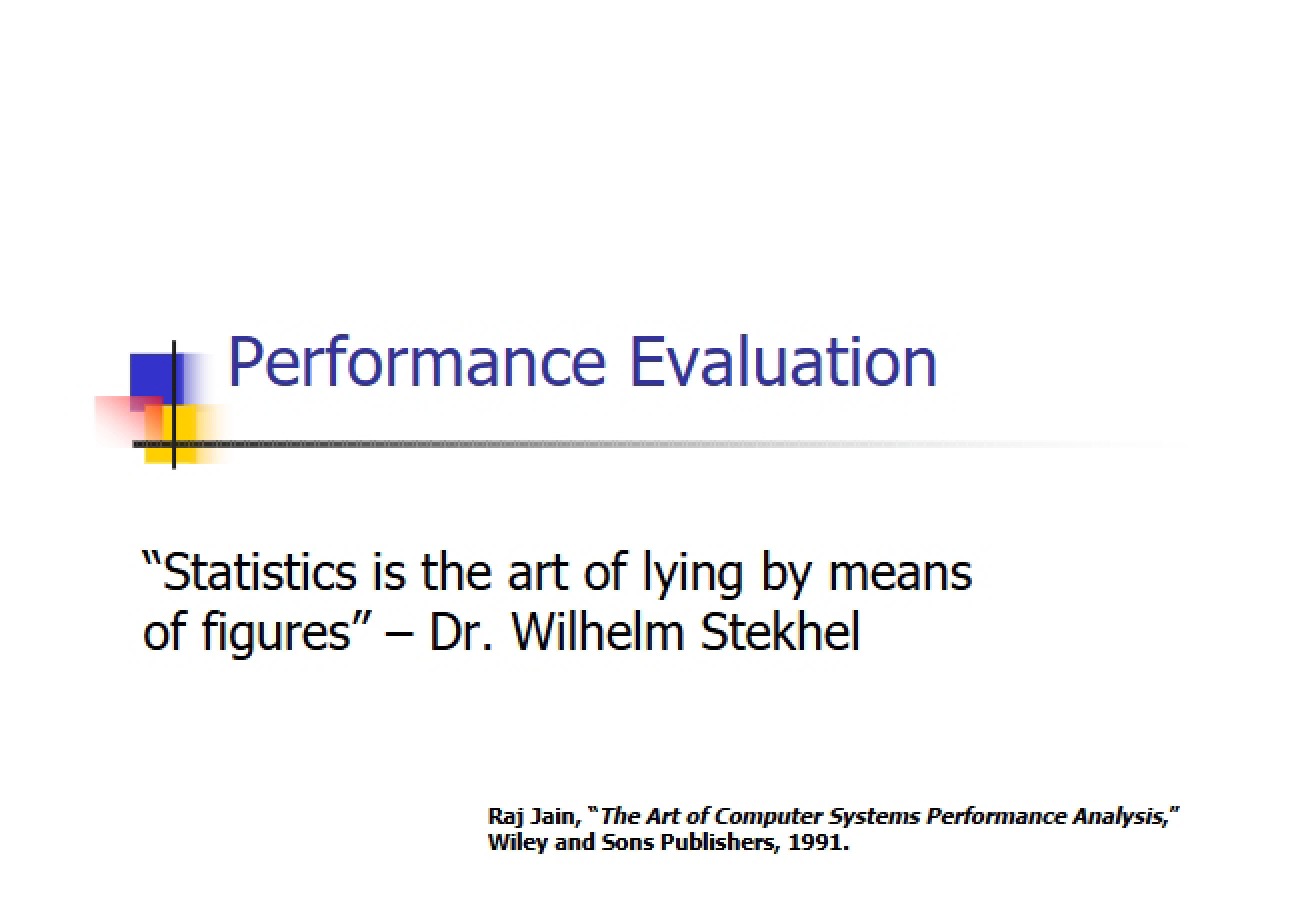 Evaluating Performance