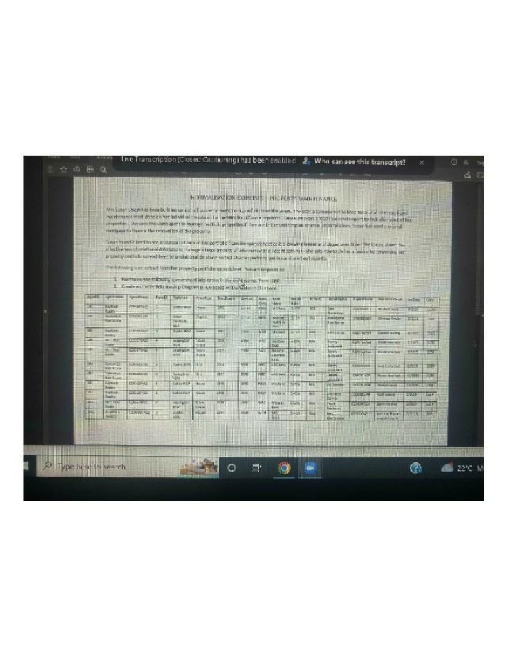 Property Portfolio Management Using Relational Database