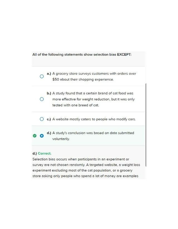 Selection Bias Explained