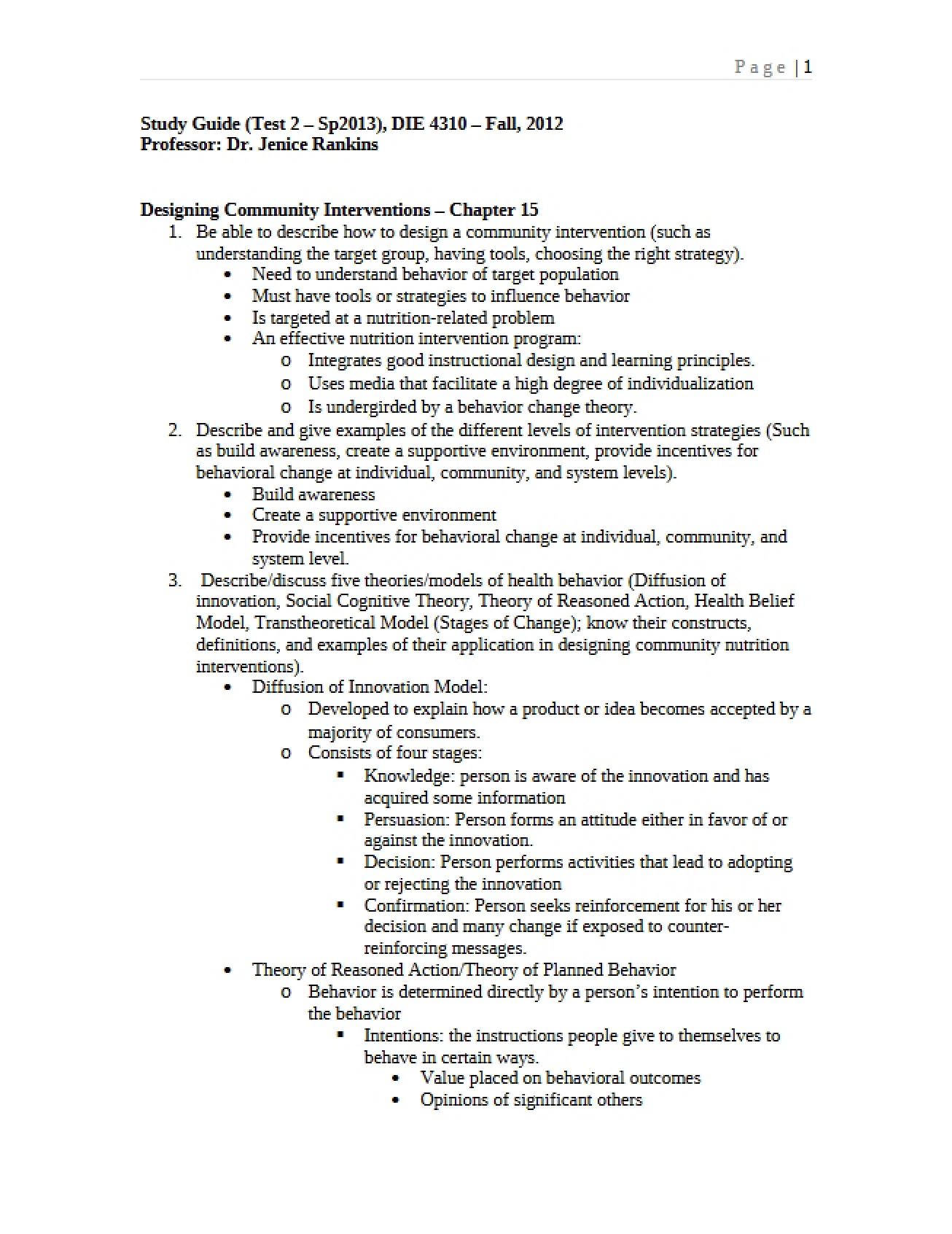 Methods for Designing Community Interventions