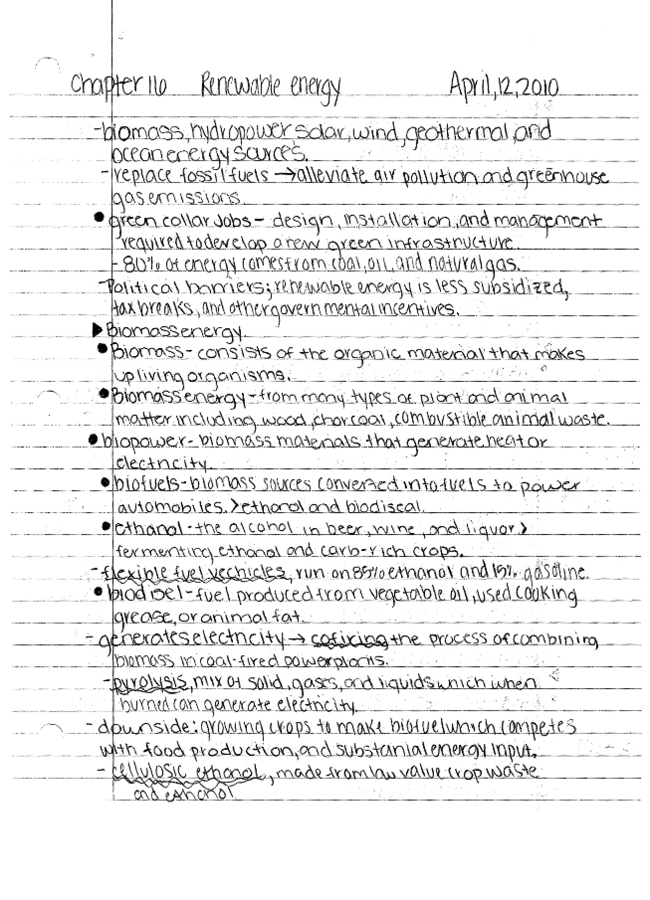 Class Notes