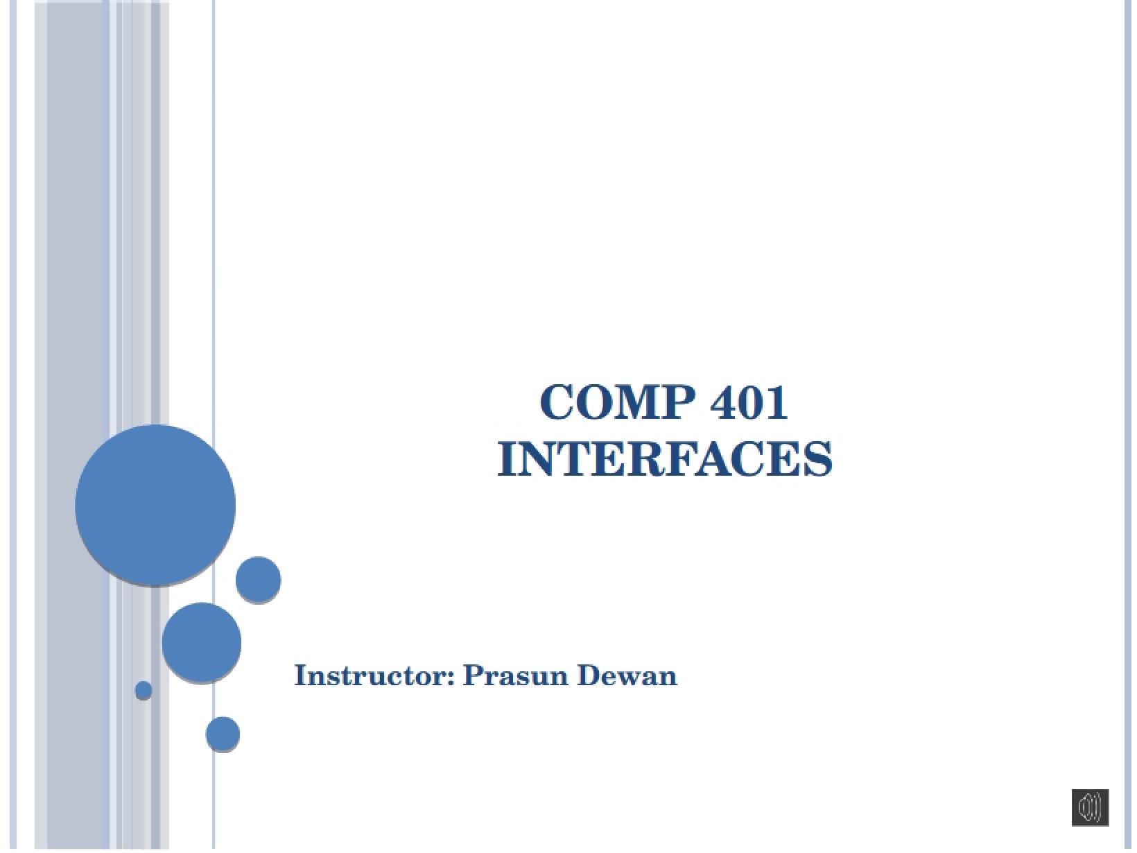 Programming Interfaces