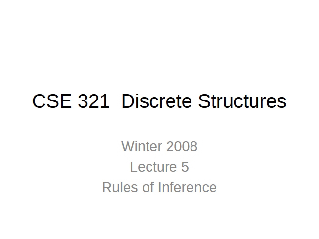 Inference Rules