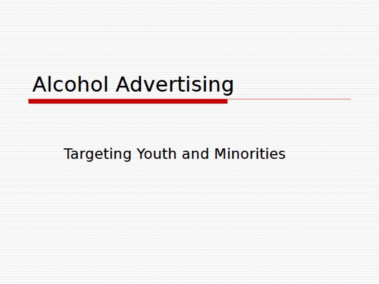 Alcohol Advertising Regulations