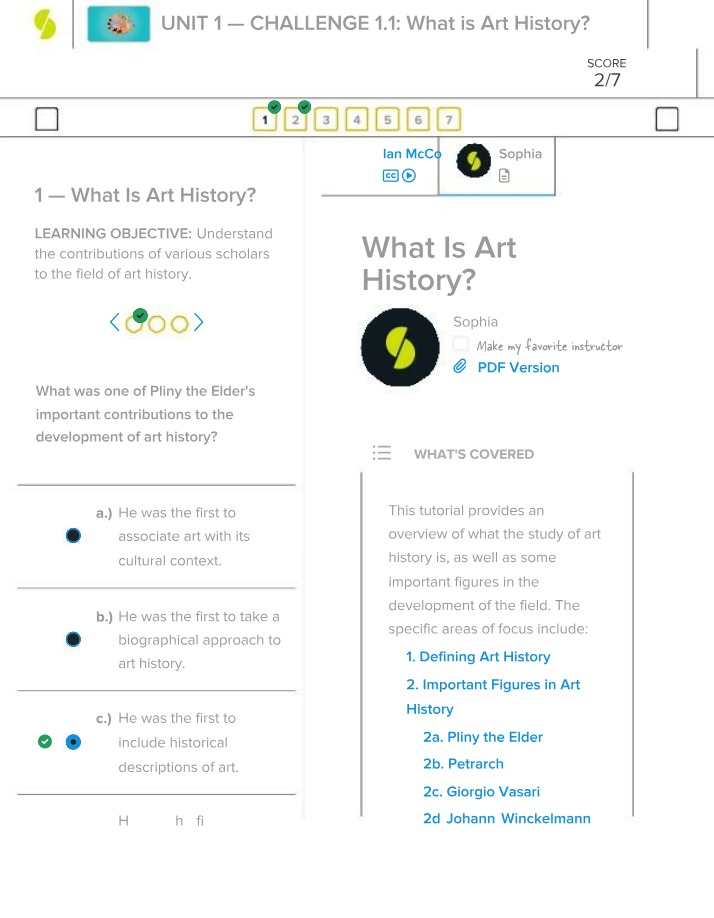 Art History - Unit 1 Challenge 1.1
