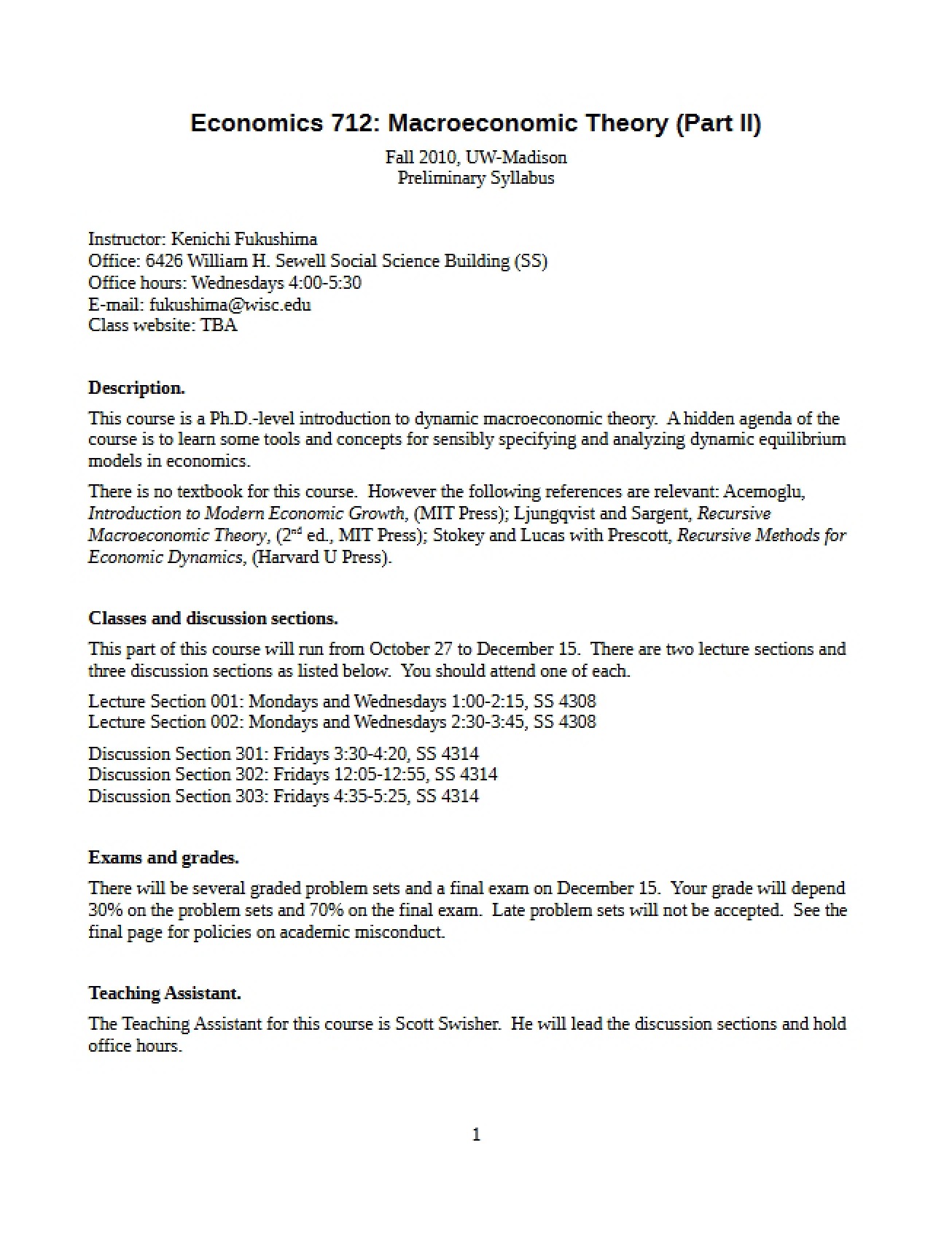 Course Outline