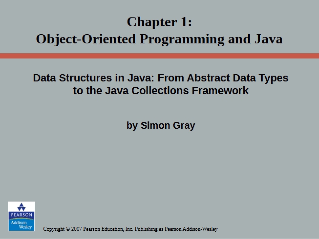 Object-Oriented Programming and Java from Chapter 1