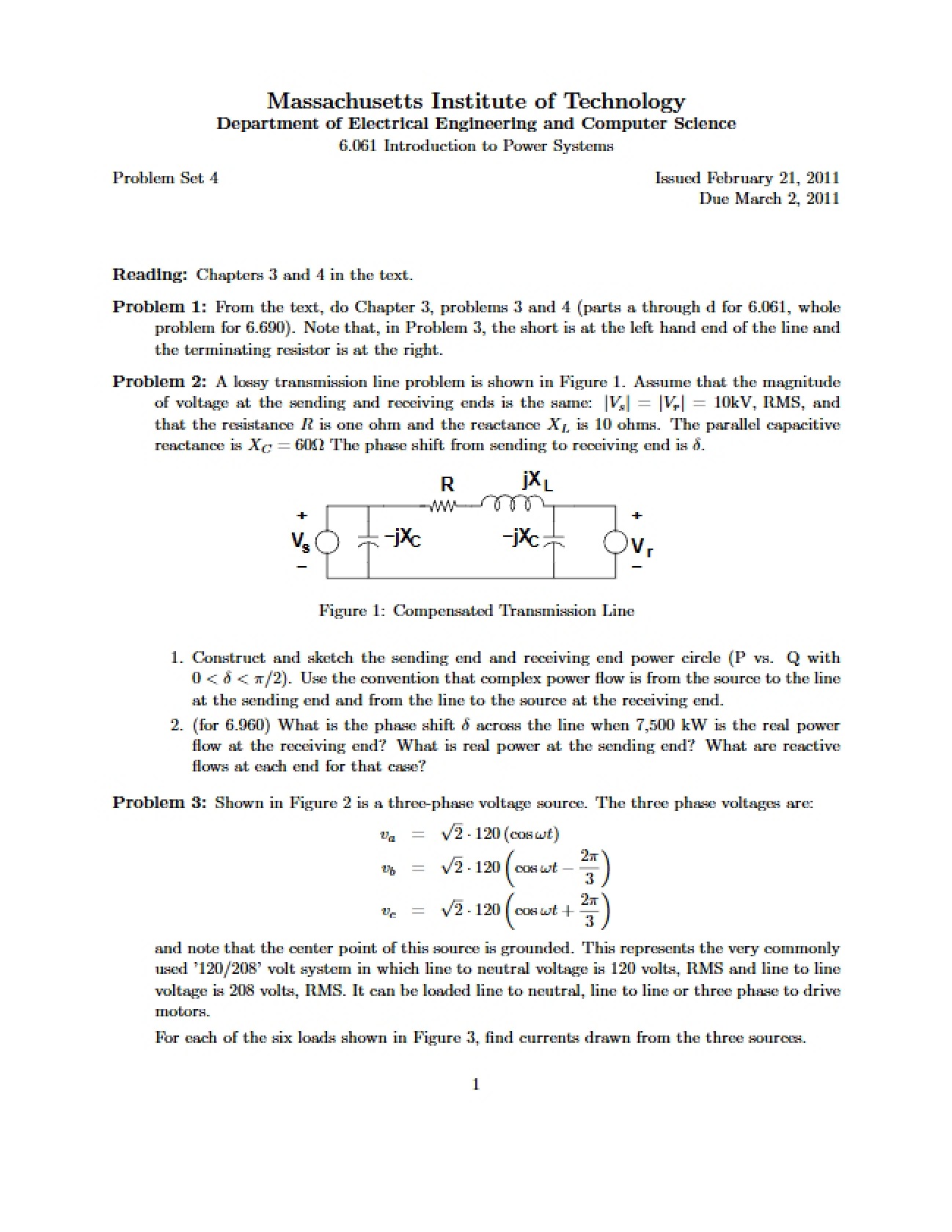 Problem Set Number Four