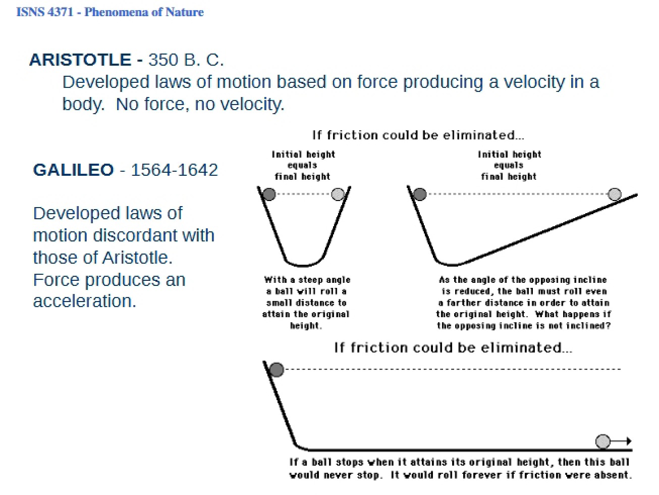 Phenomena of Nature Lecture Notes - 16 Pages