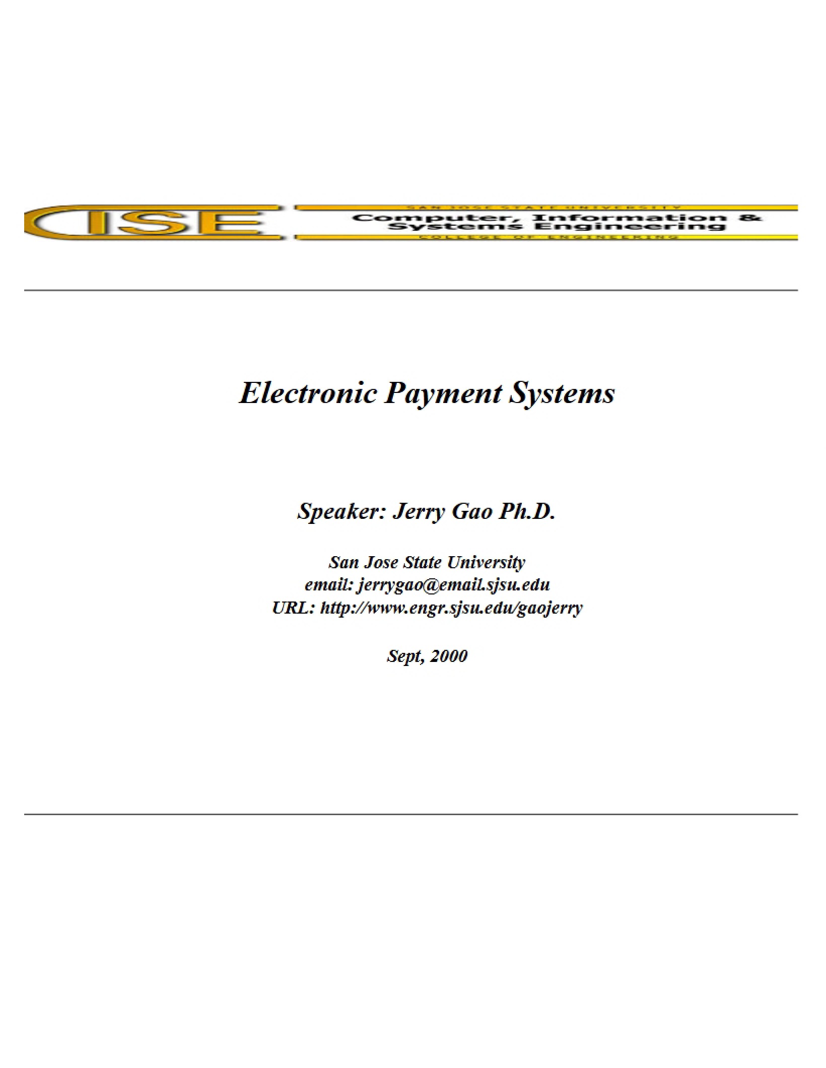 Payment Systems