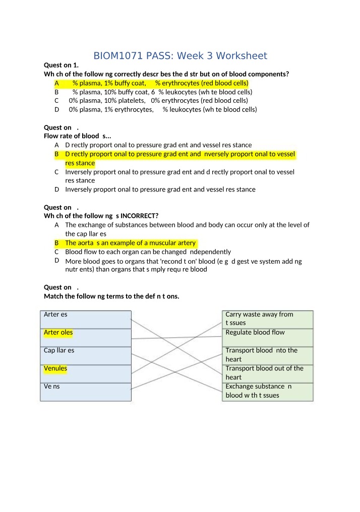 Week 3 PASS Worksheet - BIOM1071