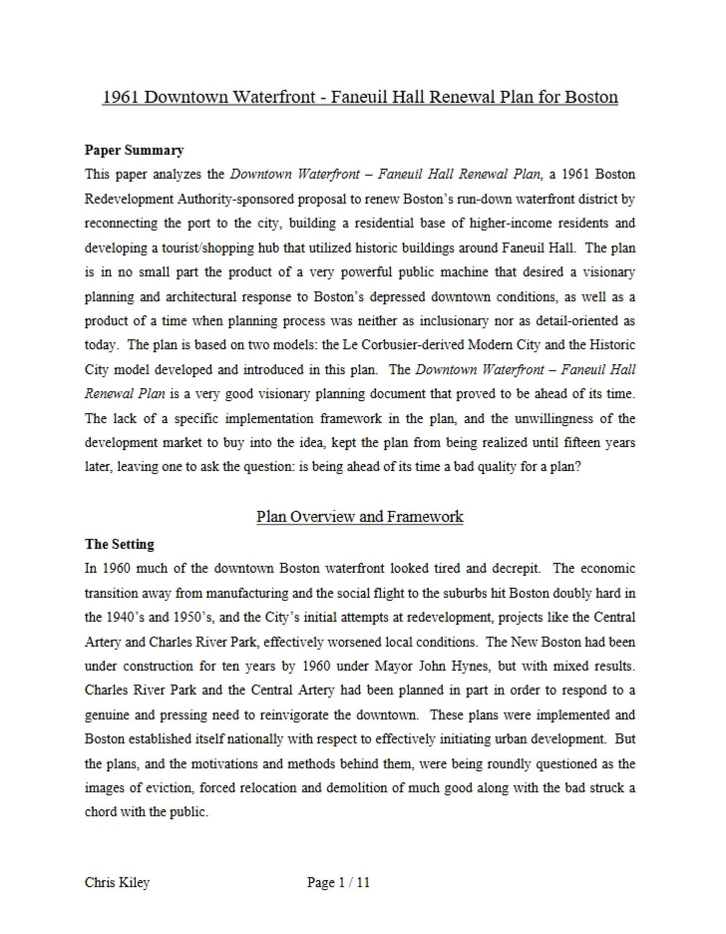 Notes for Review
